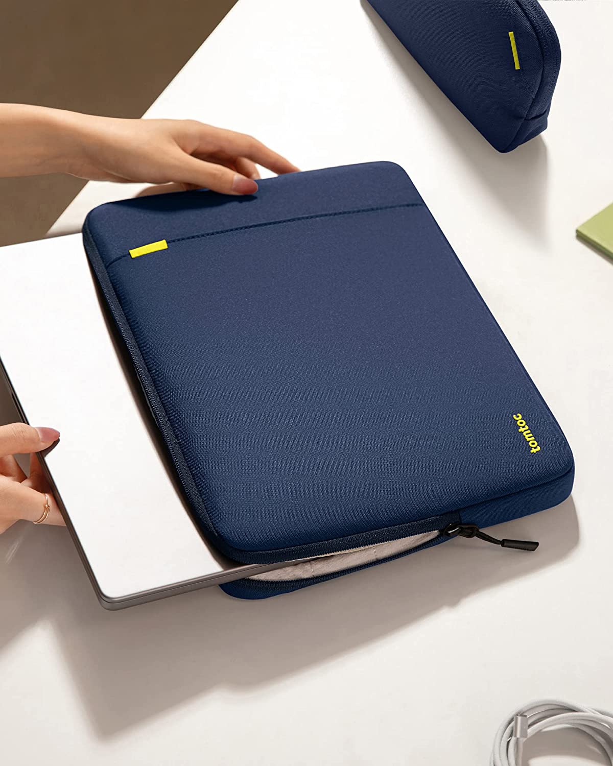 Tomtoc Defender-A13 Laptop Sleeve Kit For 16-inch - Navy Blue