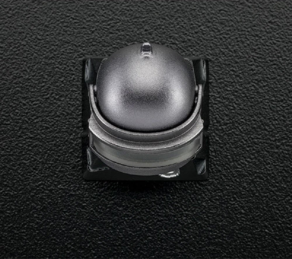 ZomoPlus Customized 3D LV.3 HELMET Cherry MX Switches And Clones, Chicken Dinner Theme Metal Keycap With CNC Engraving (1u Size) - Black/Grey