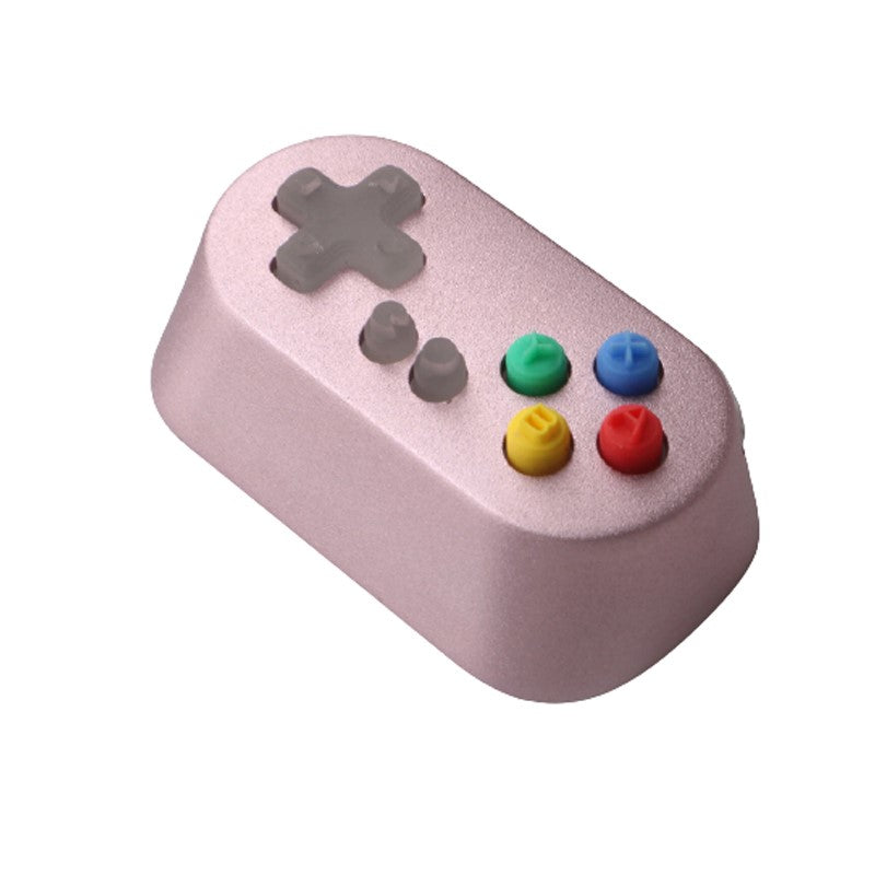 HolyOops Customized 3D Gamepad Controller CAPSLOCK Aluminium Cherry MX Keycap With CNC Engraving (1.75u Size) - Pink
