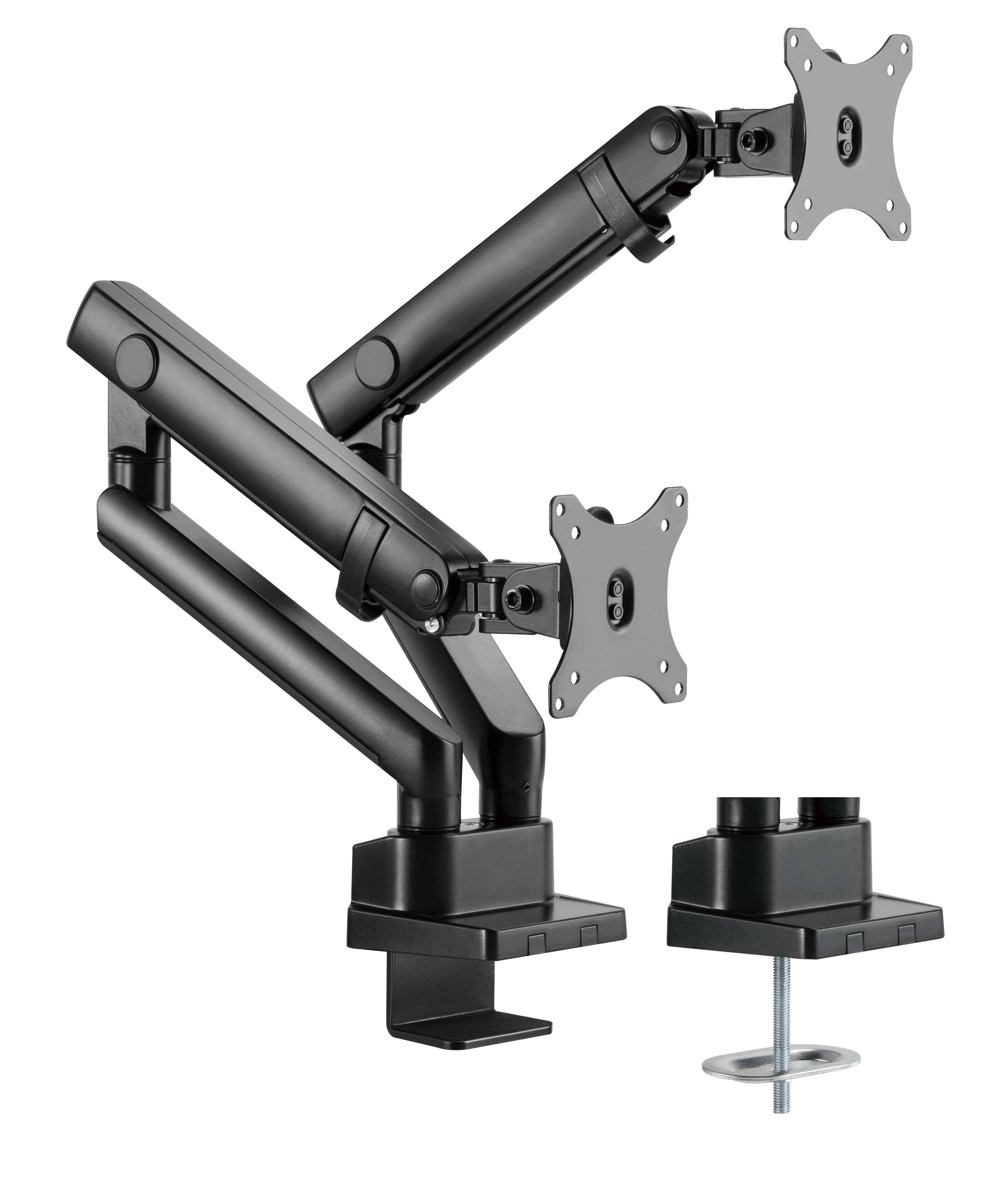 Twisted Minds Dual Monitors Aluminum Slim Spring-Assisted Monitor Mount