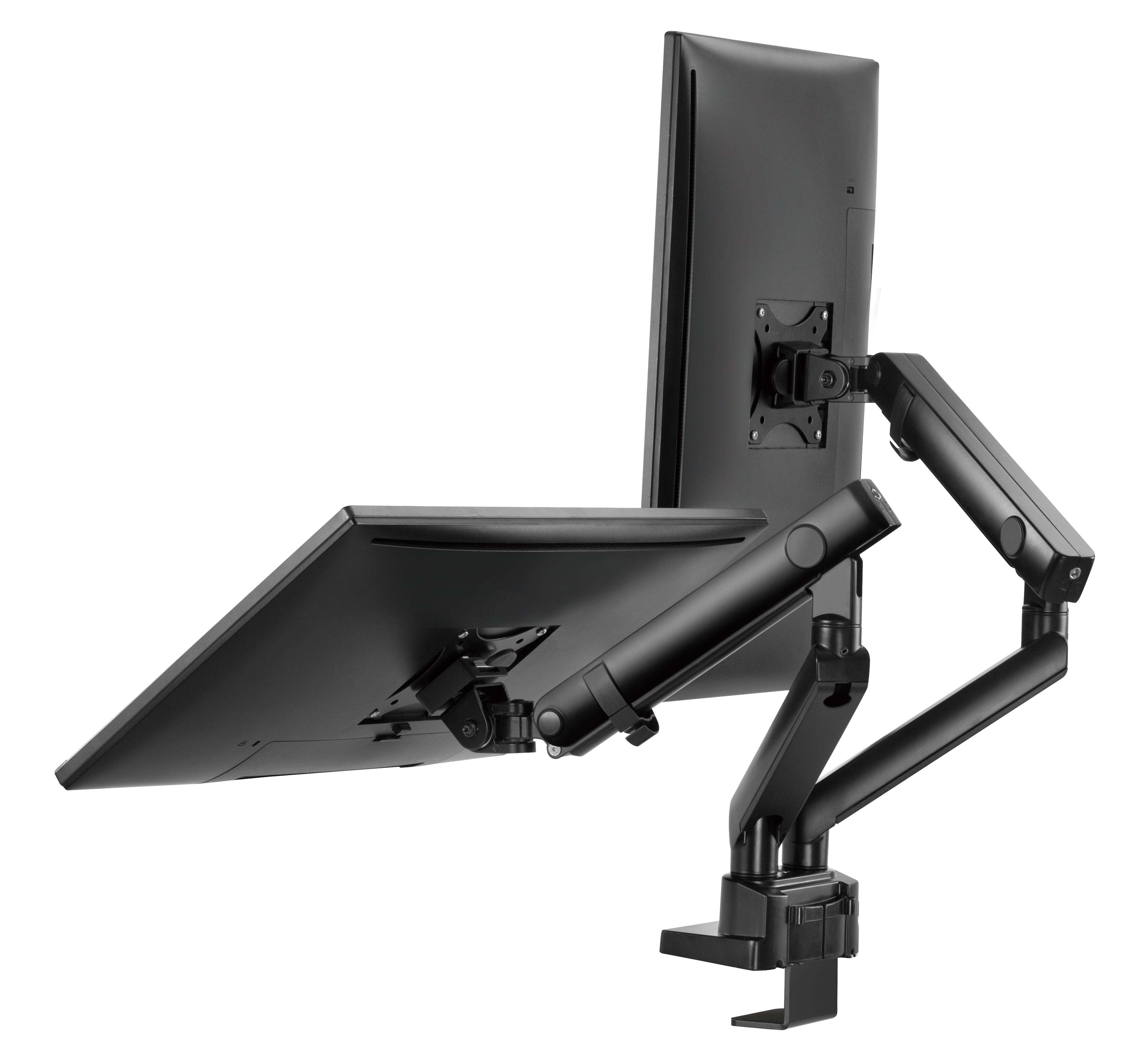 Twisted Minds Dual Monitors Aluminum Slim Spring-Assisted Monitor Mount