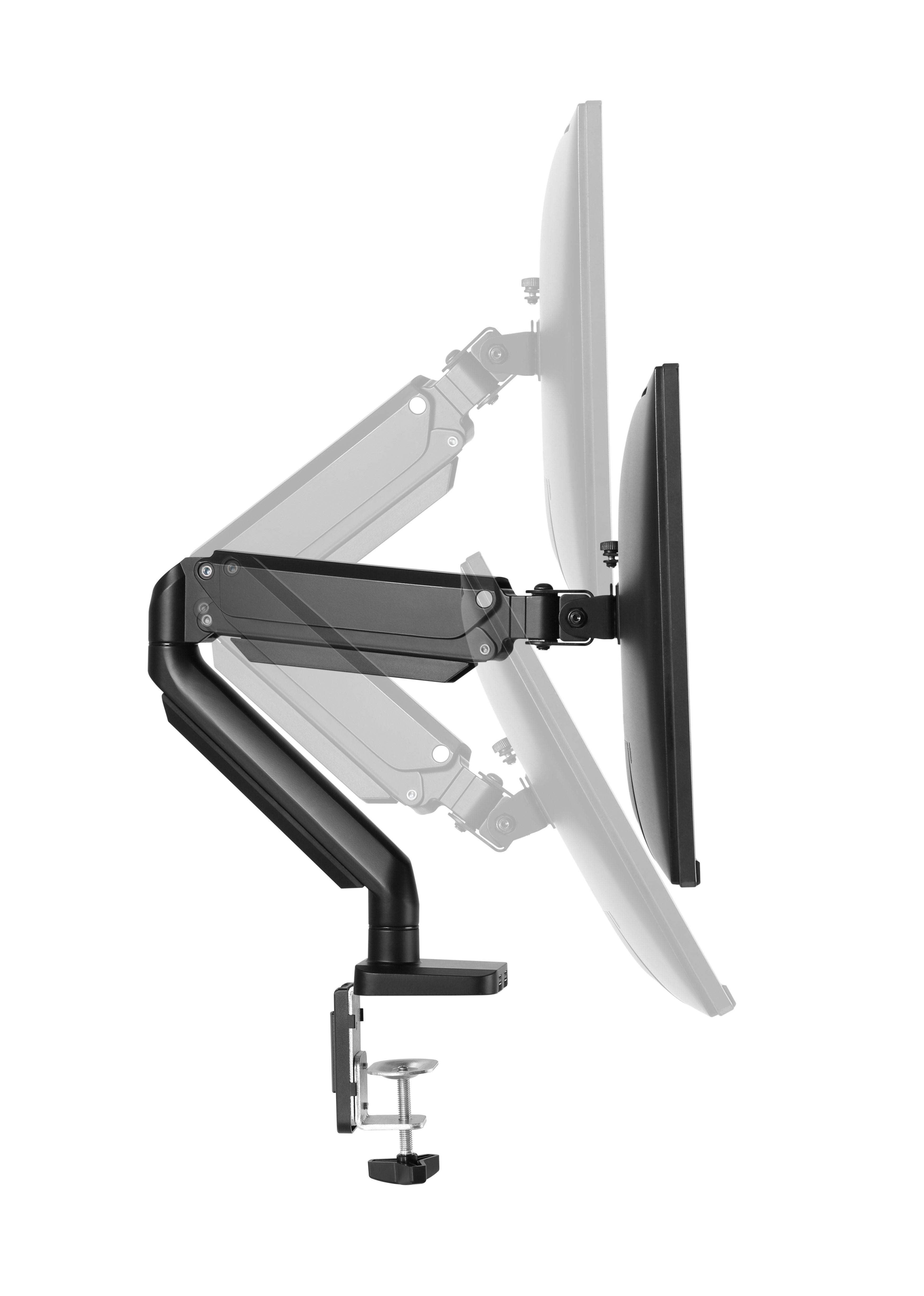 Twisted Minds Single Monitor Aluminum Slim Mechanical Spring Monitor Arm - Black - BlinkQA