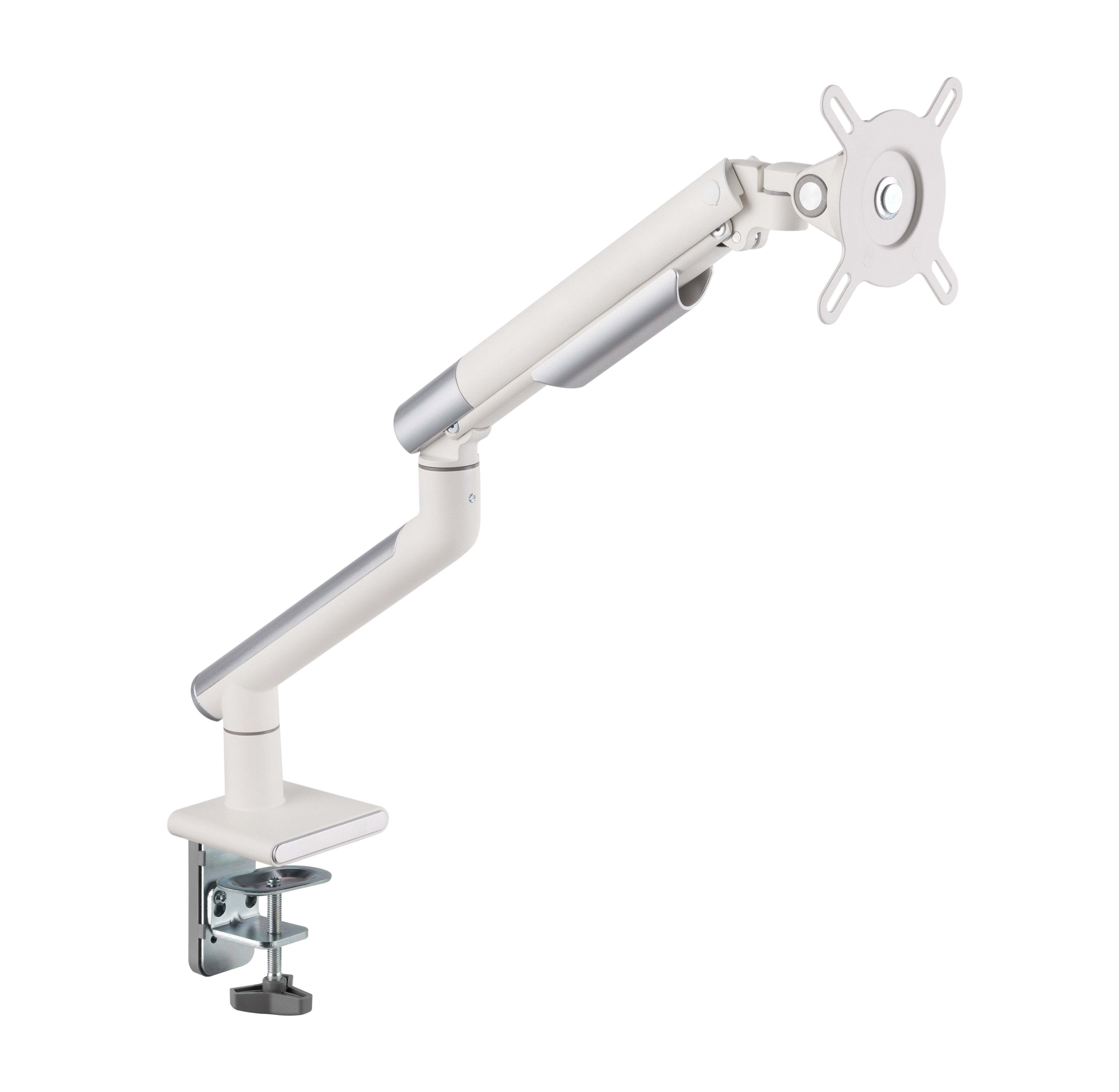 Twisted Minds Single Monitor Premium Slim Aluminum Spring Assisted Monitor Arm - White