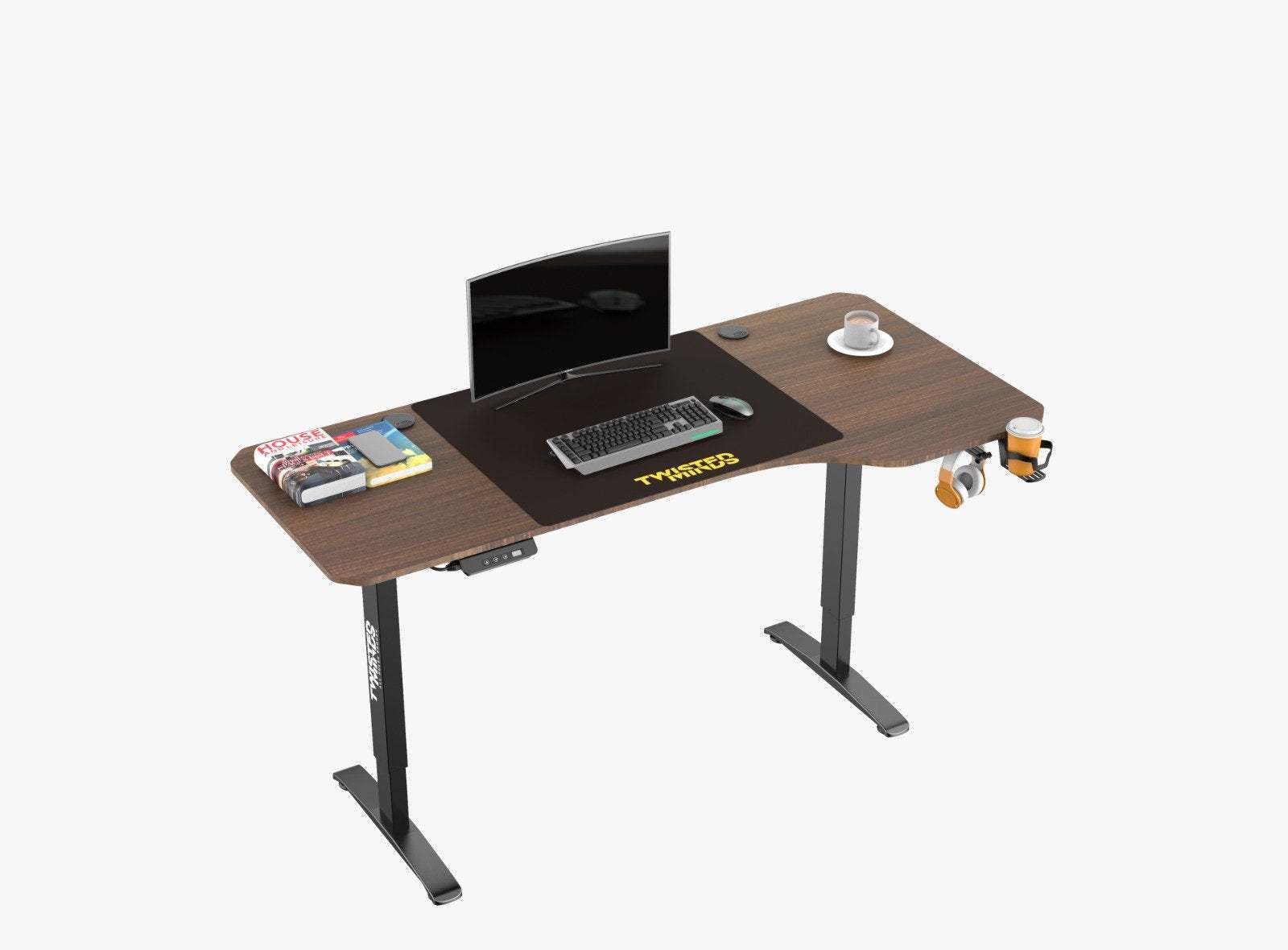 Twisted Minds T Shaped Electric-Height Adjustable Right Gaming Desk