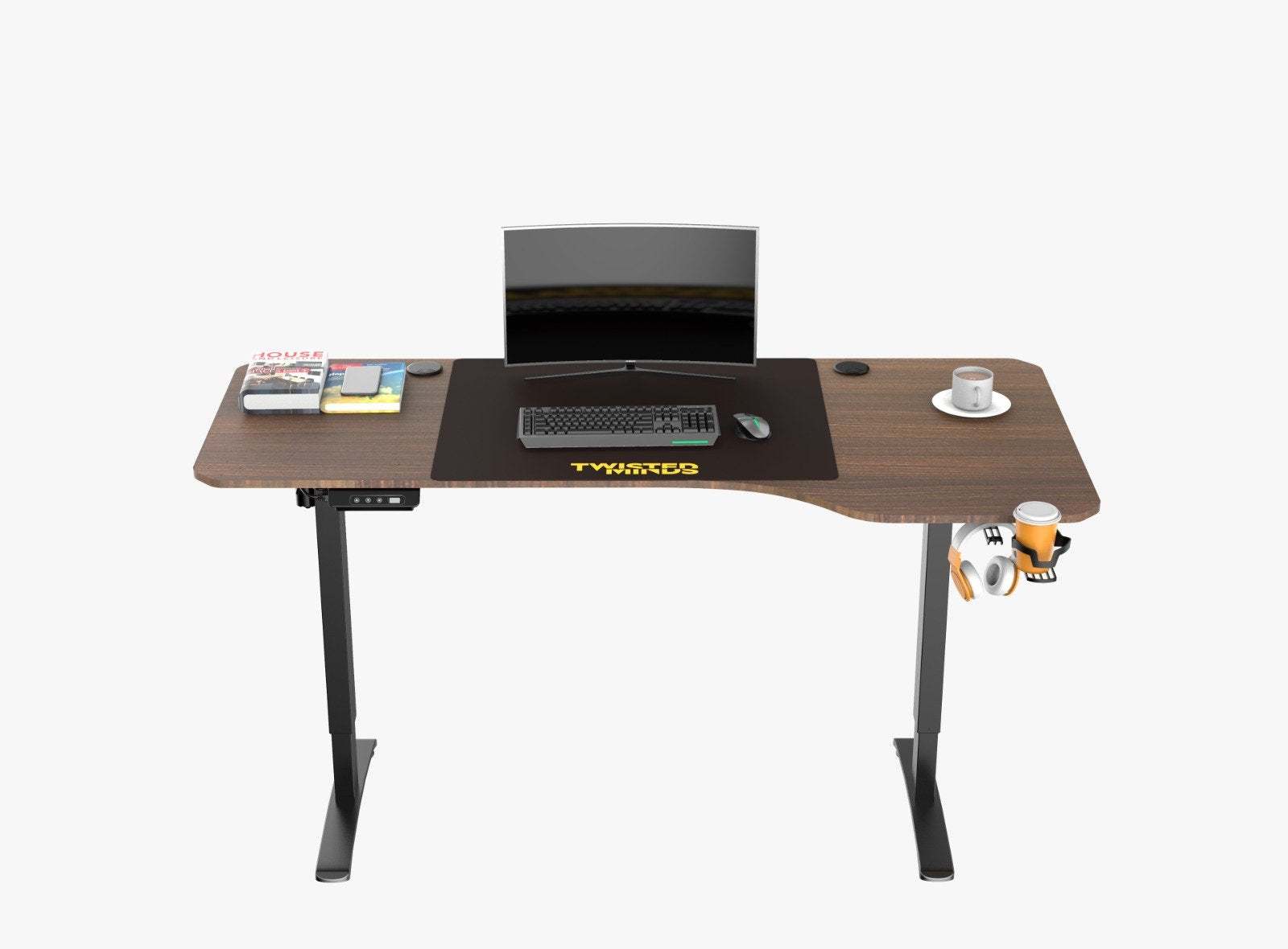 Twisted Minds T Shaped Electric-Height Adjustable Right Gaming Desk