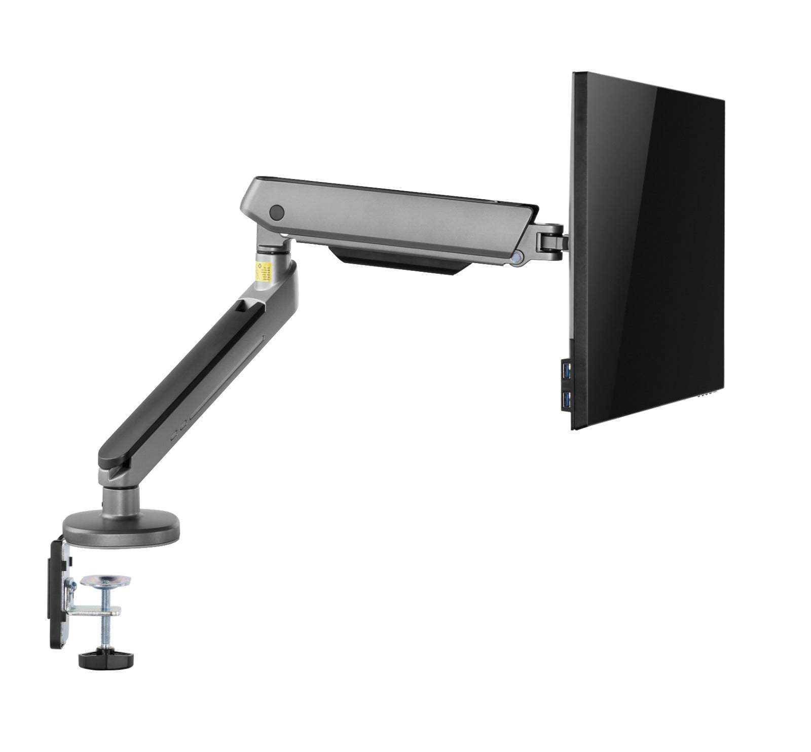 Twisted Minds Gaming Monitor Arm With RGB Lighting - Grey - Think24 Gaming & Gadgets Qatar