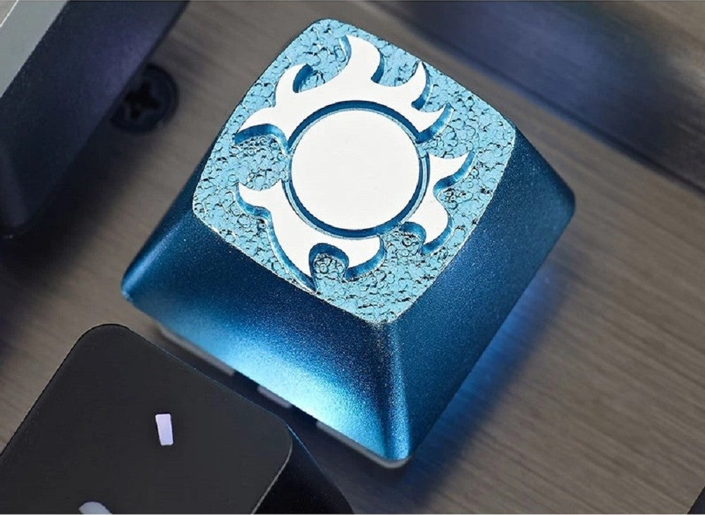 ZomoPlus Customized JINBE Cherry MX Switches And Clones, One Piece Theme Metal Keycap With CNC Engraving (1u Size)
