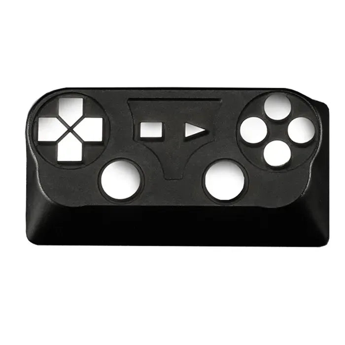 زوموبلس وحدة تحكم مخصص لالعاب تشيري مكس غطاء مفاتيح معدني للمفاتيح والمستنسخات، لعبة وفيلم مع نقش CNC (حجم 2u) - أسود/فضي